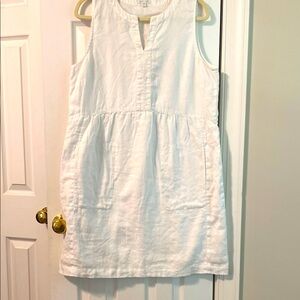 J. Jill White Sleeveless Sundress Casual Resort Wear